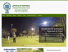 Tablet Screenshot of paranacountryclub.com